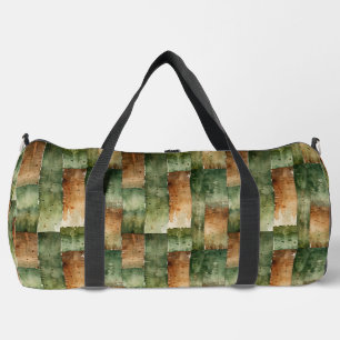 Grün und Braun Camouflage-Streifen Duffle Bag