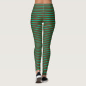 grün und braun gestreift leggings (Rückseite)