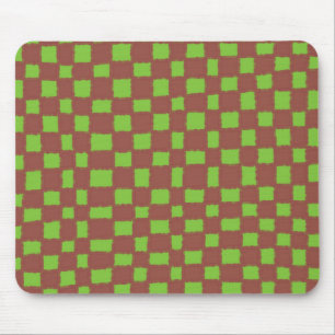 Grün und Braun Karo Klassisch und Stylisch Mousepad