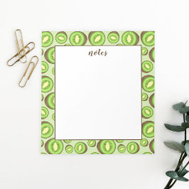 Grün- und Brauntöne-Muster mit benutzerdefiniertem Notizblock