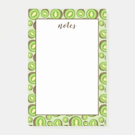 Grün- und Brauntöne-Muster mit benutzerdefiniertem Post-it Klebezettel