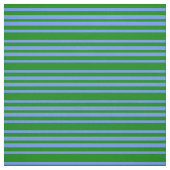 Grün- und Cornblumenmuster Blaue Streifen Stoff (Muster)