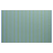 Grün- und Cornflower Blauer Streifen Stoff (Fat Quarter (45,7 x 55,9 cm))