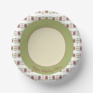 Grün und Creme Pappteller