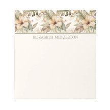 Grün und Creme tropische Flora