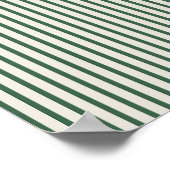 grün und cremegestreift poster (Ecke)