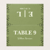 Grün und Elfenbeinkügelchen (Außenseite Aufgefaltet)