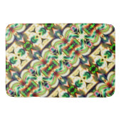 Grün und farbig mit grobem Glas-Stil Badematte (Vorderseite)