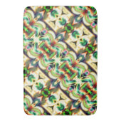 Grün und farbig mit grobem Glas-Stil Badematte (Vorderseite Vertikal)