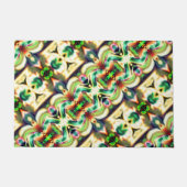 Grün und farbig mit grobem Glas-Stil Fußmatte (Vorderseite)