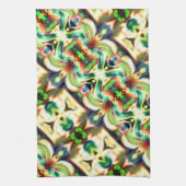 Grün und farbig mit grobem Glas-Stil Geschirrtuch (Vertikal)