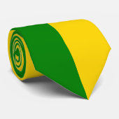 Grün-und FarbKrawatte des Goldzwei Krawatte (Gerollt)