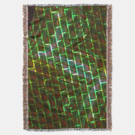 Grün und gefärbt, Kratzer und Wandeffekt Decke (Vorderseite Vertikal)