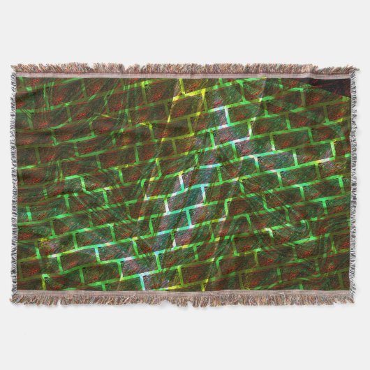 Grün und gefärbt, Kratzer und Wandeffekt Decke (Vorderseite)