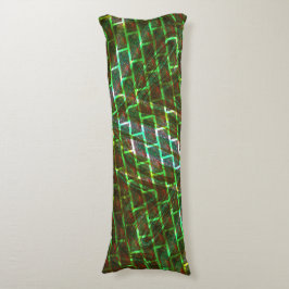 Grün und gefärbt, Kratzer und Wandeffekt Seitenschläferkissen