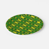 grün und gelb abstrakt pappteller (Schrägansicht)