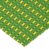 Grün und Gelb abstrakt Tischdecke (Schrägansicht)