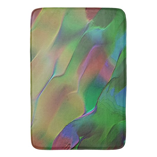 Grün und Gelb Badematte (Vorderseite Vertikal)