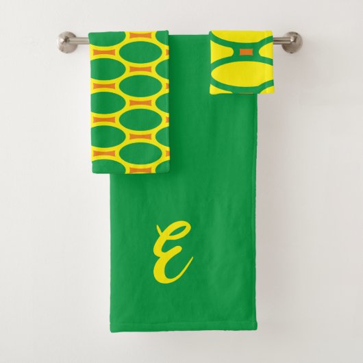 Grün und Gelb Badhandtuch Set (Insitu)