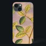 Grün und Gelb Blätter im Hintergrund iPhone 13 Hülle<br><div class="desc">Der lila und goldene Hintergrund eines Sonnenuntergangs bildet den perfekten Kontrast zu den gelben und grünen Blätter,  auf die Megan Meagher sich in diesem Werk konzentriert. Man kann fast den Wind singen hören,  wenn er die Blätter sanft umhüllt.</div>
