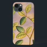 Grün und Gelb Blätter im Hintergrund iPhone 13 Hülle<br><div class="desc">Der lila und goldene Hintergrund eines Sonnenuntergangs bildet den perfekten Kontrast zu den gelben und grünen Blätter,  auf die Megan Meagher sich in diesem Werk konzentriert. Man kann fast den Wind singen hören,  wenn er die Blätter sanft umhüllt.</div>