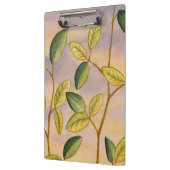 Grün und Gelb Blätter im Hintergrund Klemmbrett (Links)