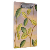 Grün und Gelb Blätter im Hintergrund Klemmbrett (Rechts)