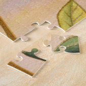 Grün und Gelb Blätter im Hintergrund Puzzle (Seite)