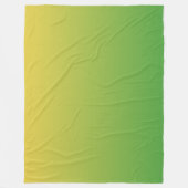 Grün und Gelb Fleecedecke (Vorderseite)