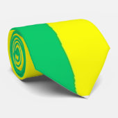 Grün und Gelb Krawatte (Gerollt)