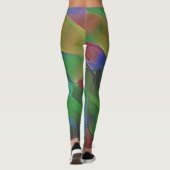 Grün und Gelb Leggings (Rückseite)