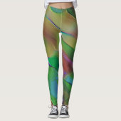 Grün und Gelb Leggings (Vorderseite)