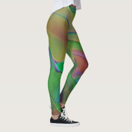 Grün und Gelb Leggings