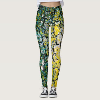 Grün und Gelb Leggings