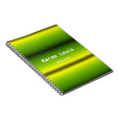 Grün und Gelb Notizblock (Rechte Seite)