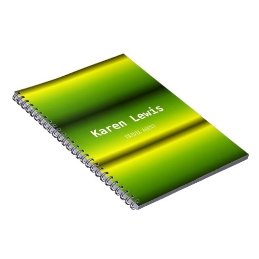 Grün und Gelb Notizblock (Rechte Seite)