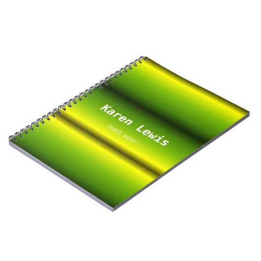 Grün und Gelb Notizblock (Linke Seite)