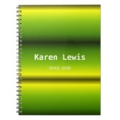 Grün und Gelb Notizblock (Vorderseite)