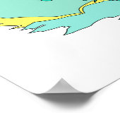 grün und gelb poster (Ecke)