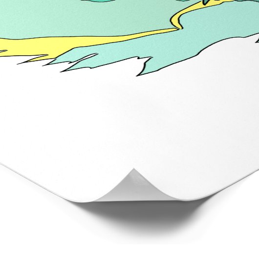 grün und gelb poster (Ecke)