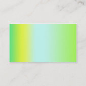 Grün und Gelb Visitenkarte (Rückseite)