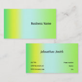 Grün und Gelb Visitenkarte (Vorne/Hinten)