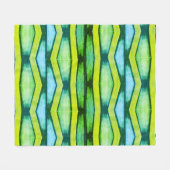 grün und gelb Zickzack Fleecedecke (Vorderseite (Horizontal))