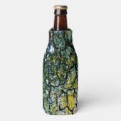Grün- und Gelbbaum Abstrakt Flaschenkühler (Flaschenvorderseite)