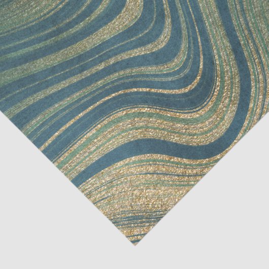 Grün und Gold-Agate/Marmor Seidenpapier (Ausschnitt)