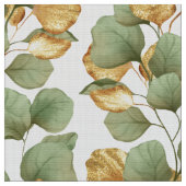 Grün und Gold Blätter. Muster Stoff (Nahaufnahme)