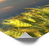 Grün und Gold (dreifachweit) Poster (Ecke)
