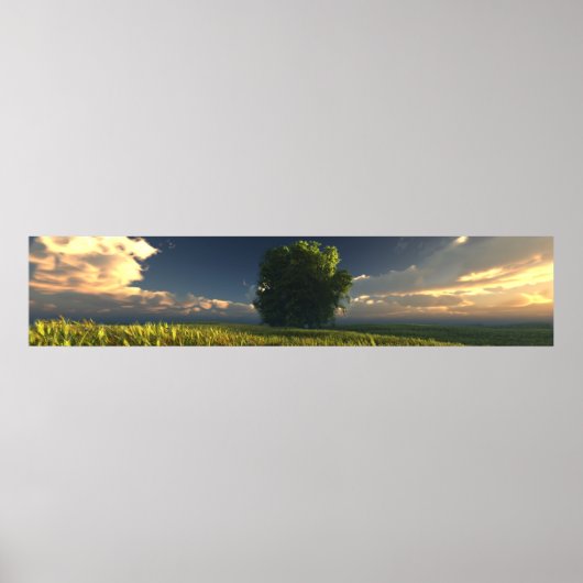 Grün und Gold (dreifachweit) Poster (Vorne)