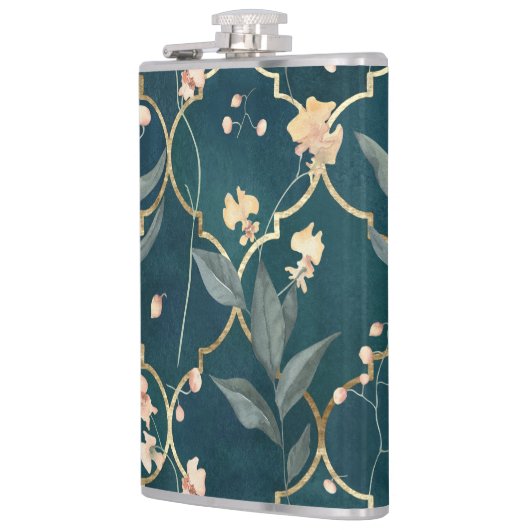 Grün und Gold Flachmann (Links)