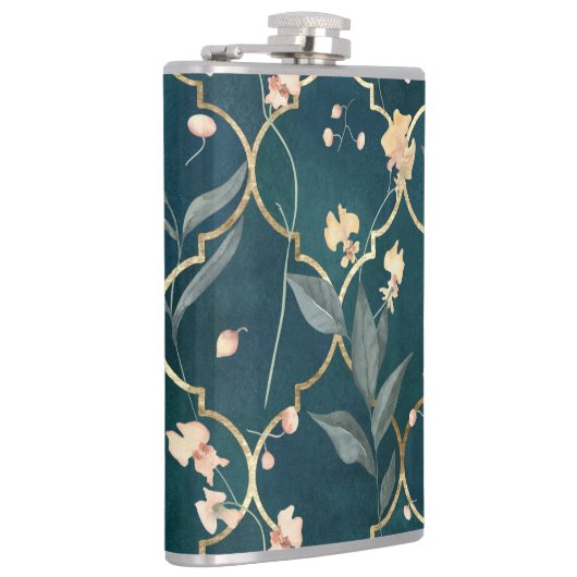 Grün und Gold Flachmann (Rechts)